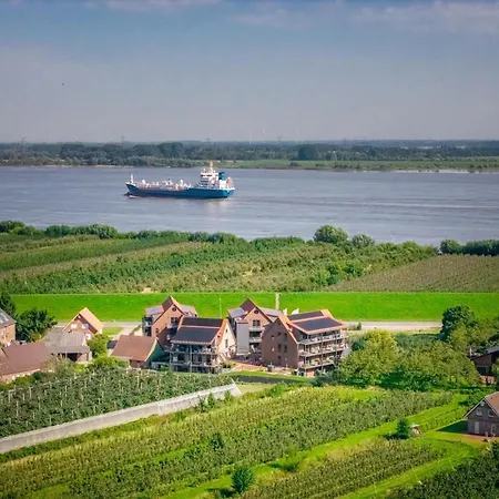 Ferienresidenz Am Elbufer Altes Land 아파트 Grünendeich